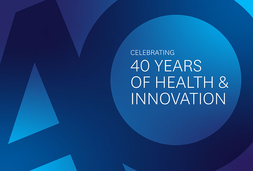 Logo depicting Centene celebrates 40 years of health & innovation