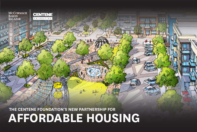 rendering of affordable housing community